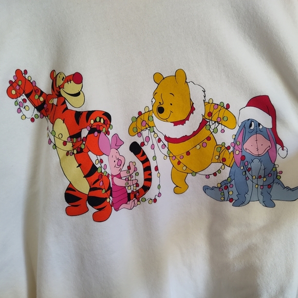 Disney Winnie the Pooh Sweatshirt Christmas Size XXL 19 - Picture 7 of 8